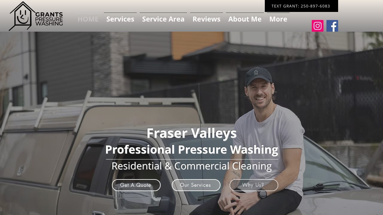 Grants Pressure Washing & Gutter Cleaning website