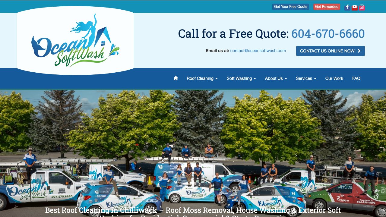 Ocean SoftWash Ltd - Roof & Exterior Cleaning website