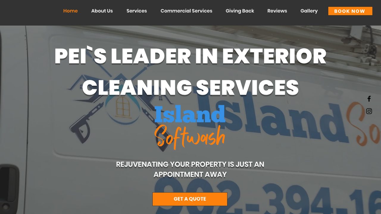 Island Softwash website