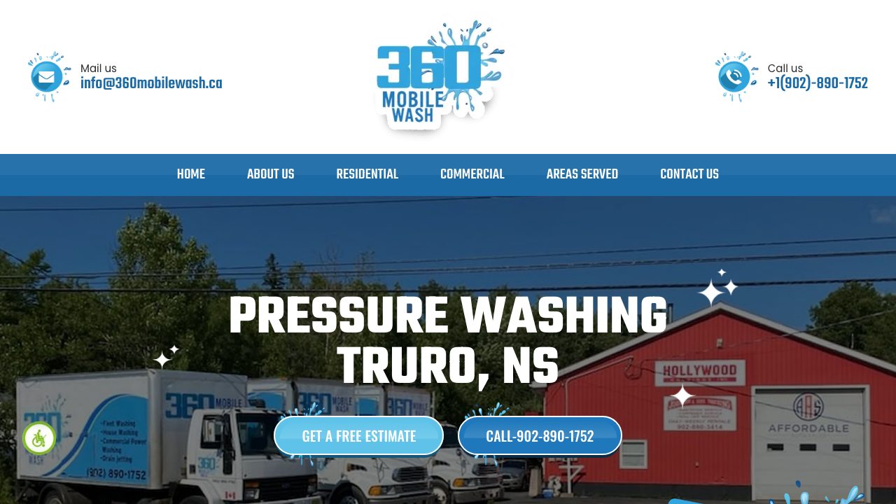 360 Mobile Wash - Truro website