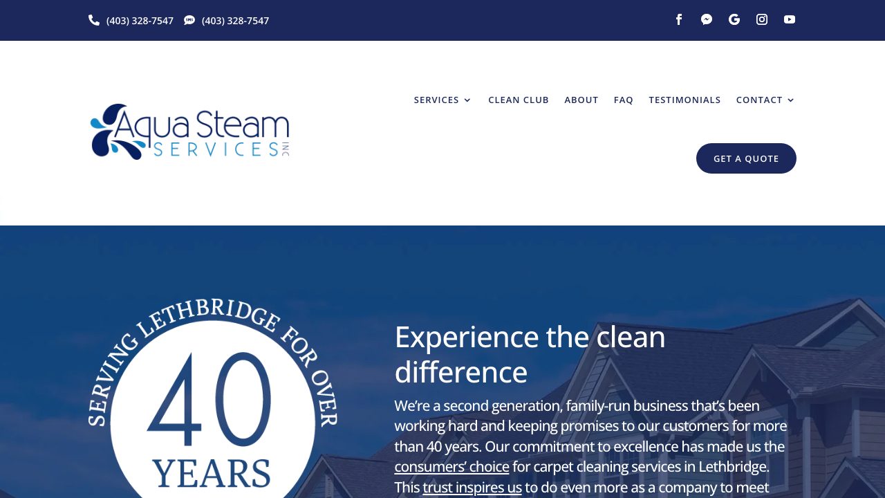Aqua Steam Services Inc. website