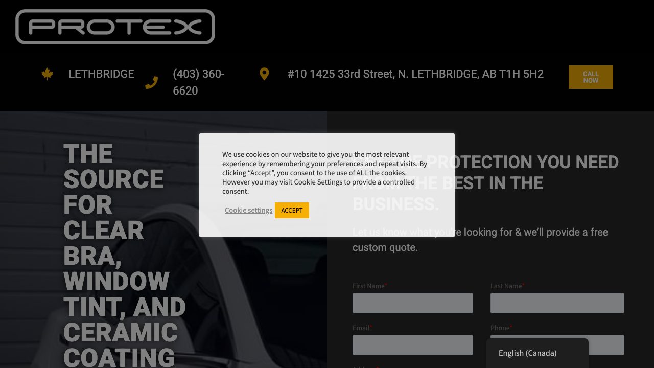 Protex of Lethbridge website