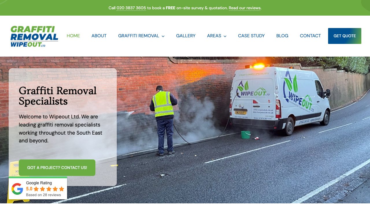 Graffiti Removal London website