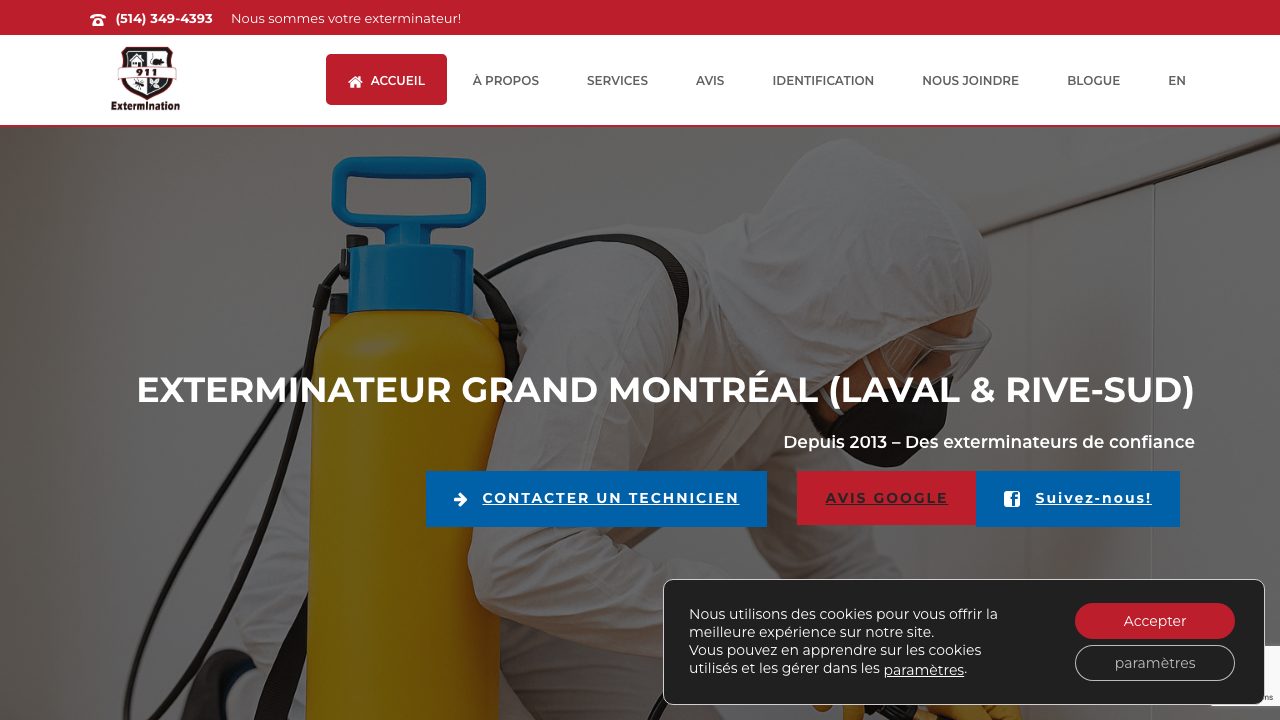 911 Exterminateur Longueuil website