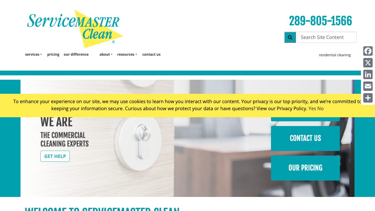 ServiceMaster Clean of Mississauga website