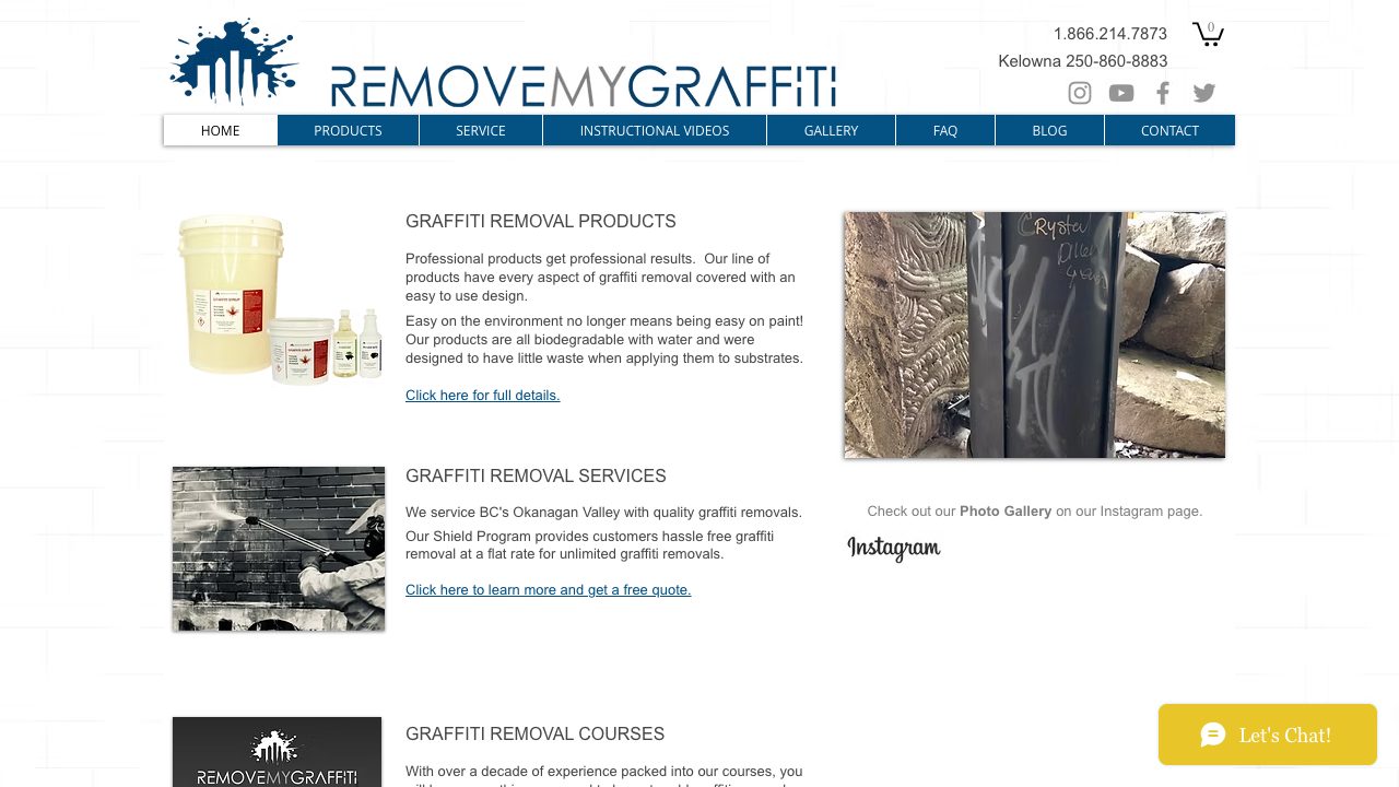 Remove My Graffiti Inc. website