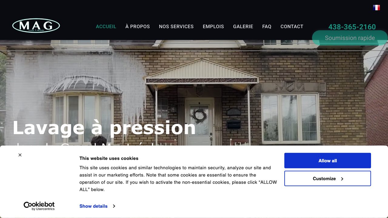 MAG Lavage À Pression website