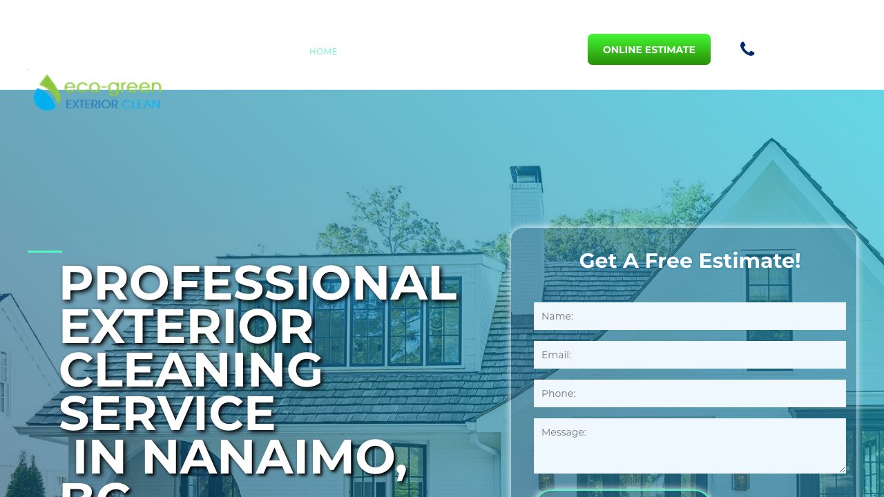 Eco Green Exterior Clean website
