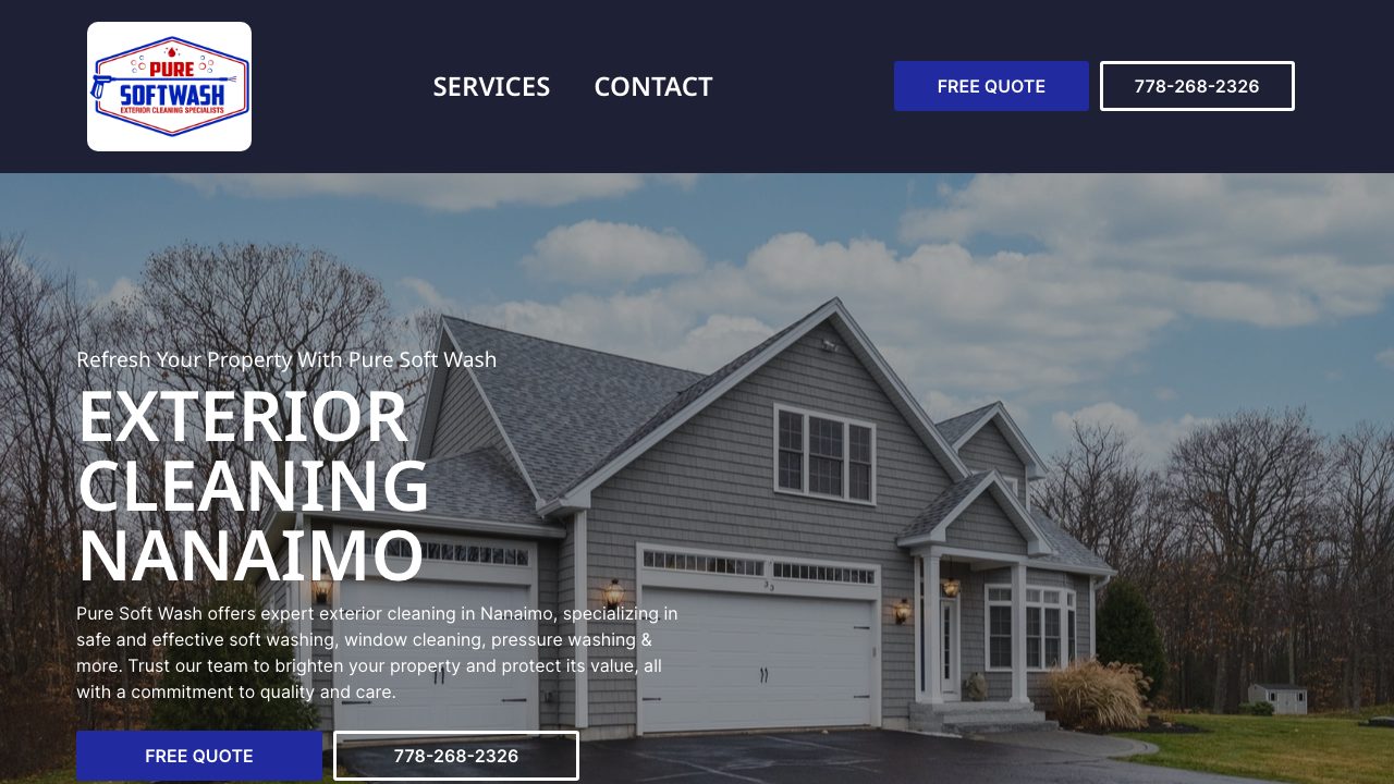 Pure SoftWash website