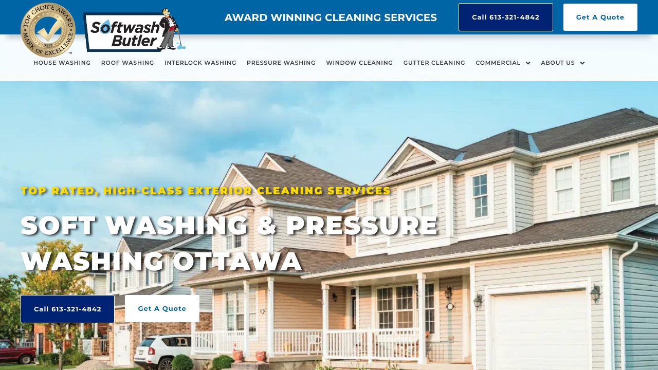 Softwash Butler website