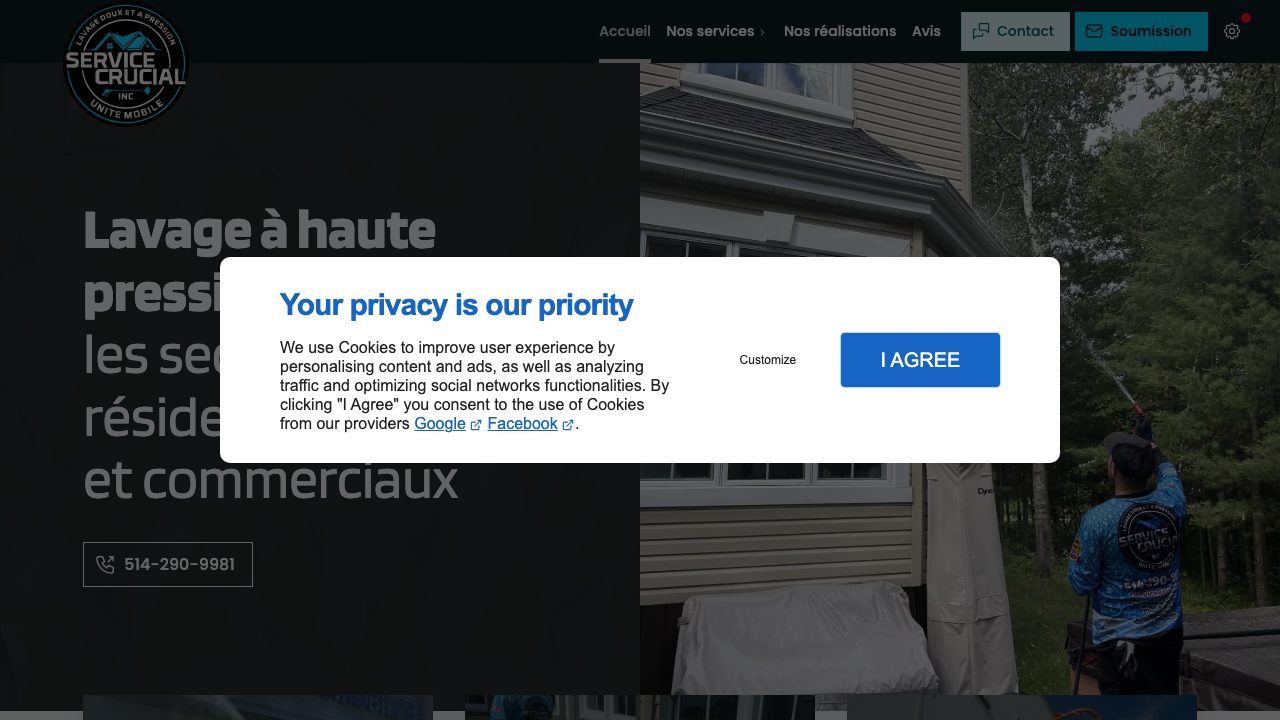 Service Crucial Inc. website