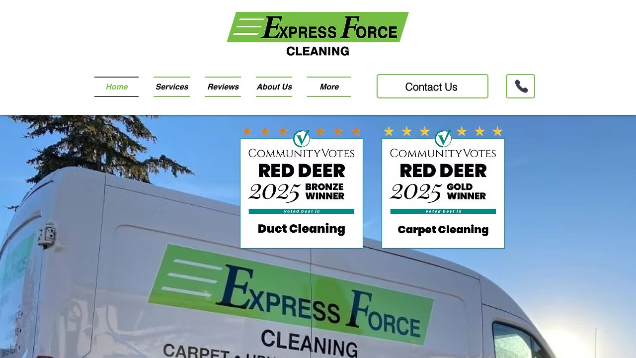 Express Force Cleaning website