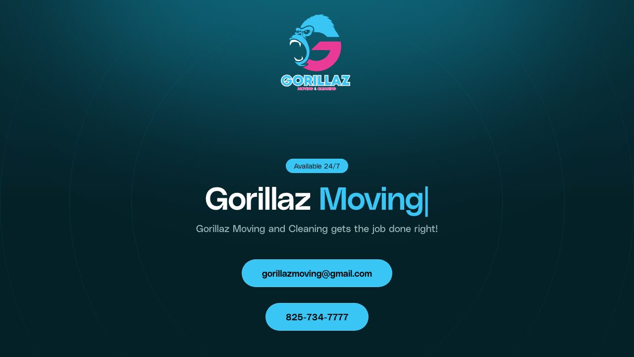 Gorillaz Moving & Cleaning website