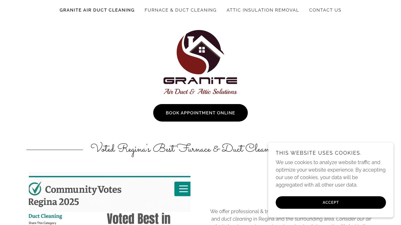 Granite Air Duct And Attic Solutions website