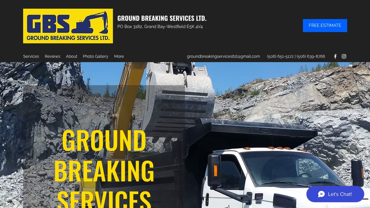 Ground Breaking Services Ltd. website