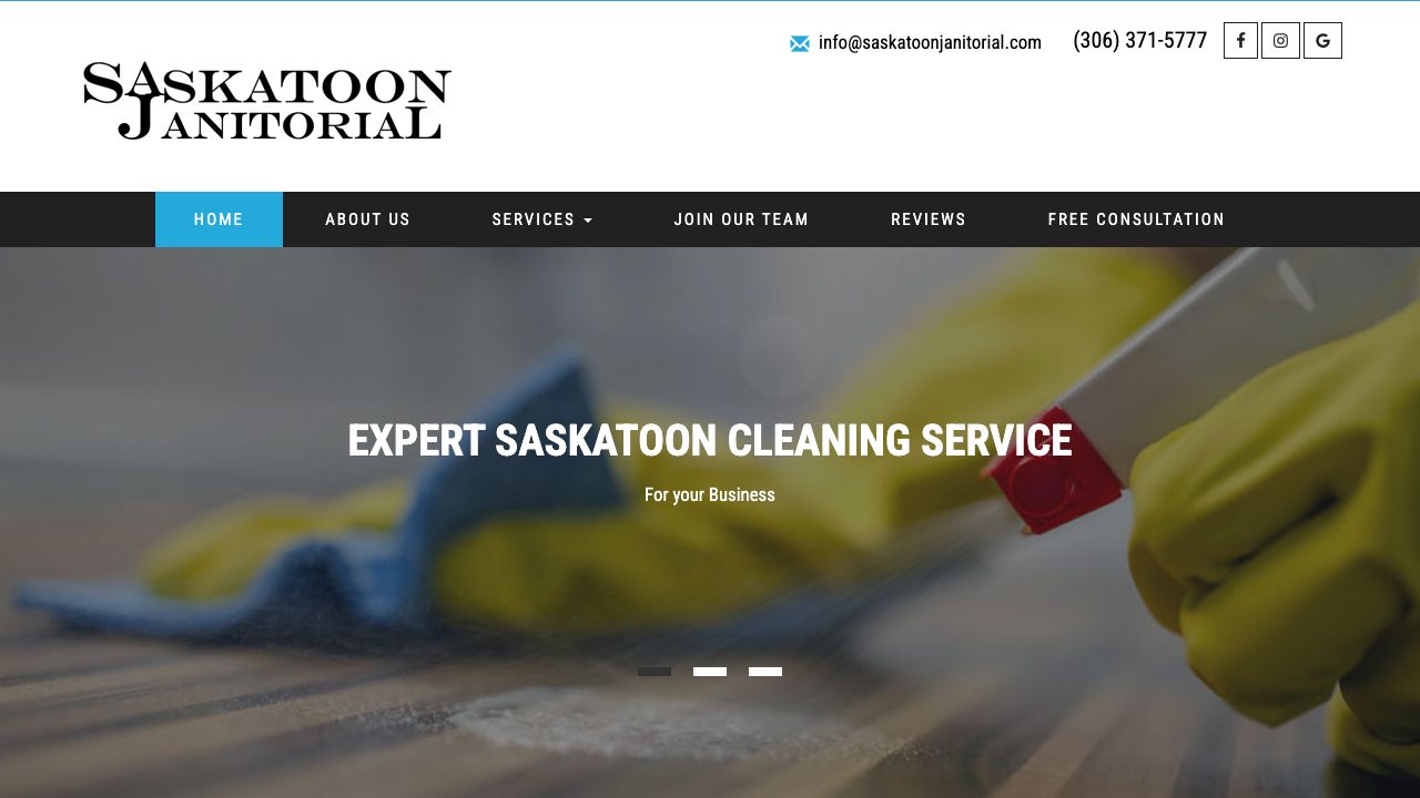 Saskatoon Janitorial website