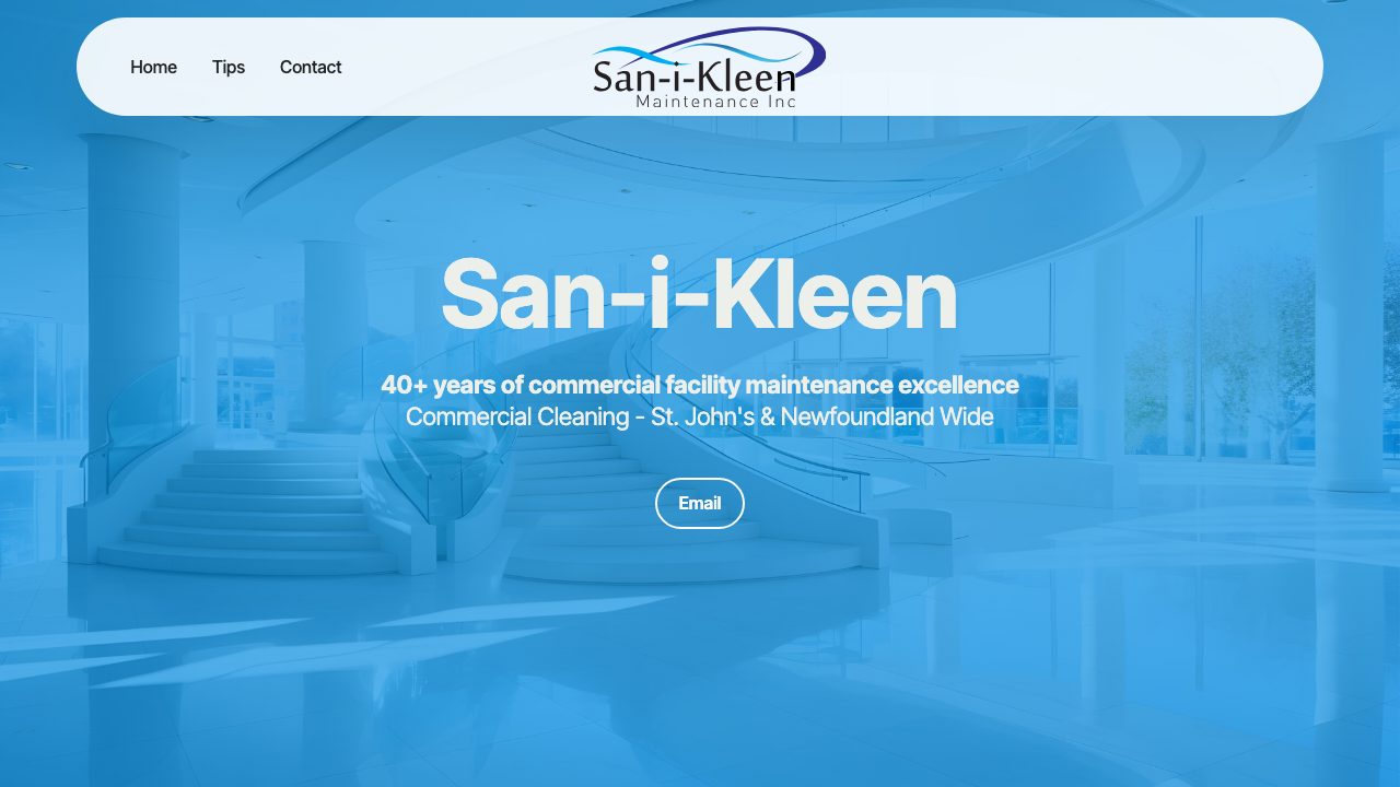 San-I-Kleen Maintenance Ltd website