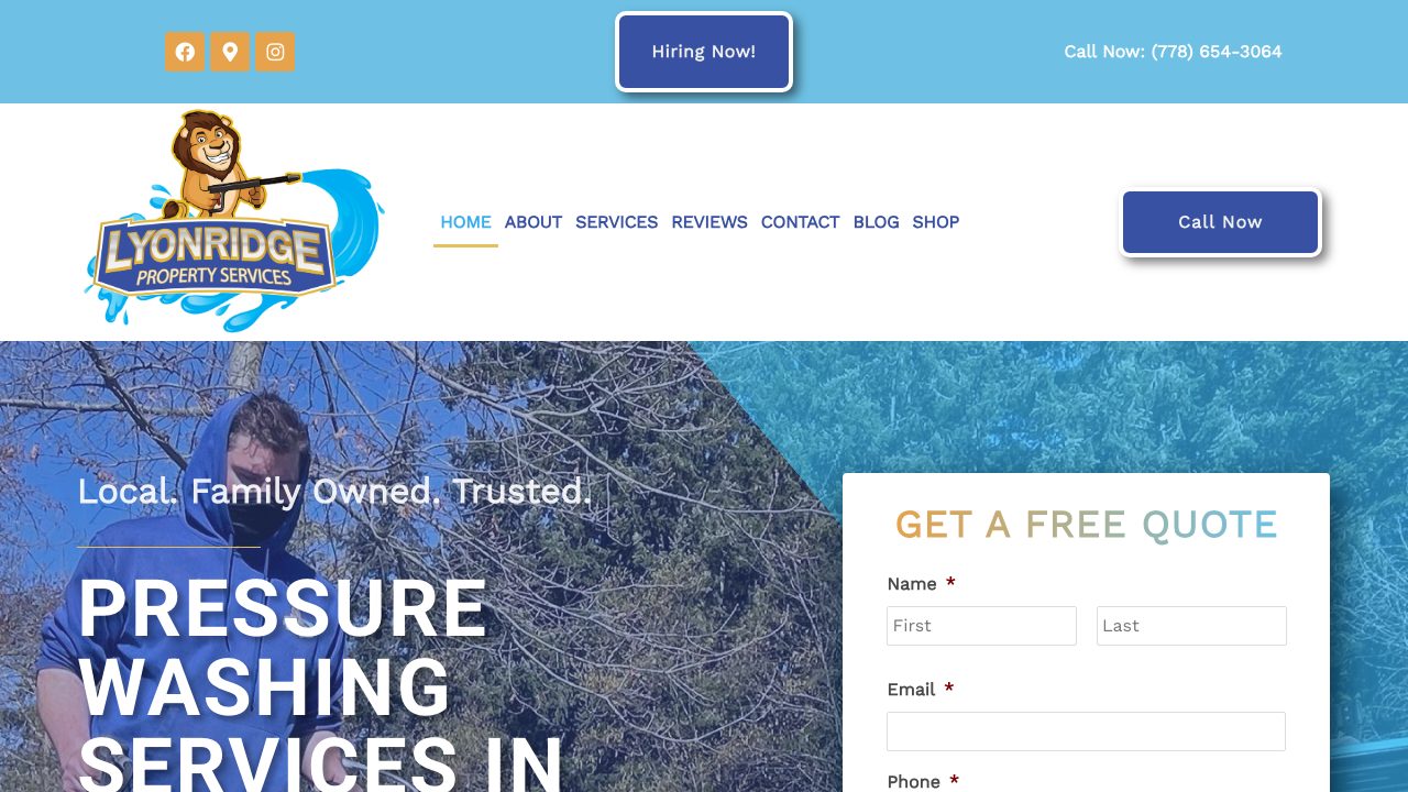 Lyonridge Property Services website