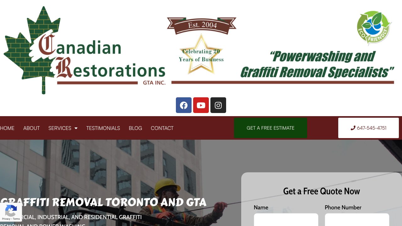 Canadian Restorations GTA Inc. website
