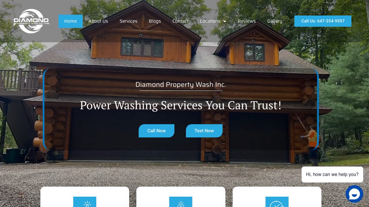 Diamond Property Wash Inc website