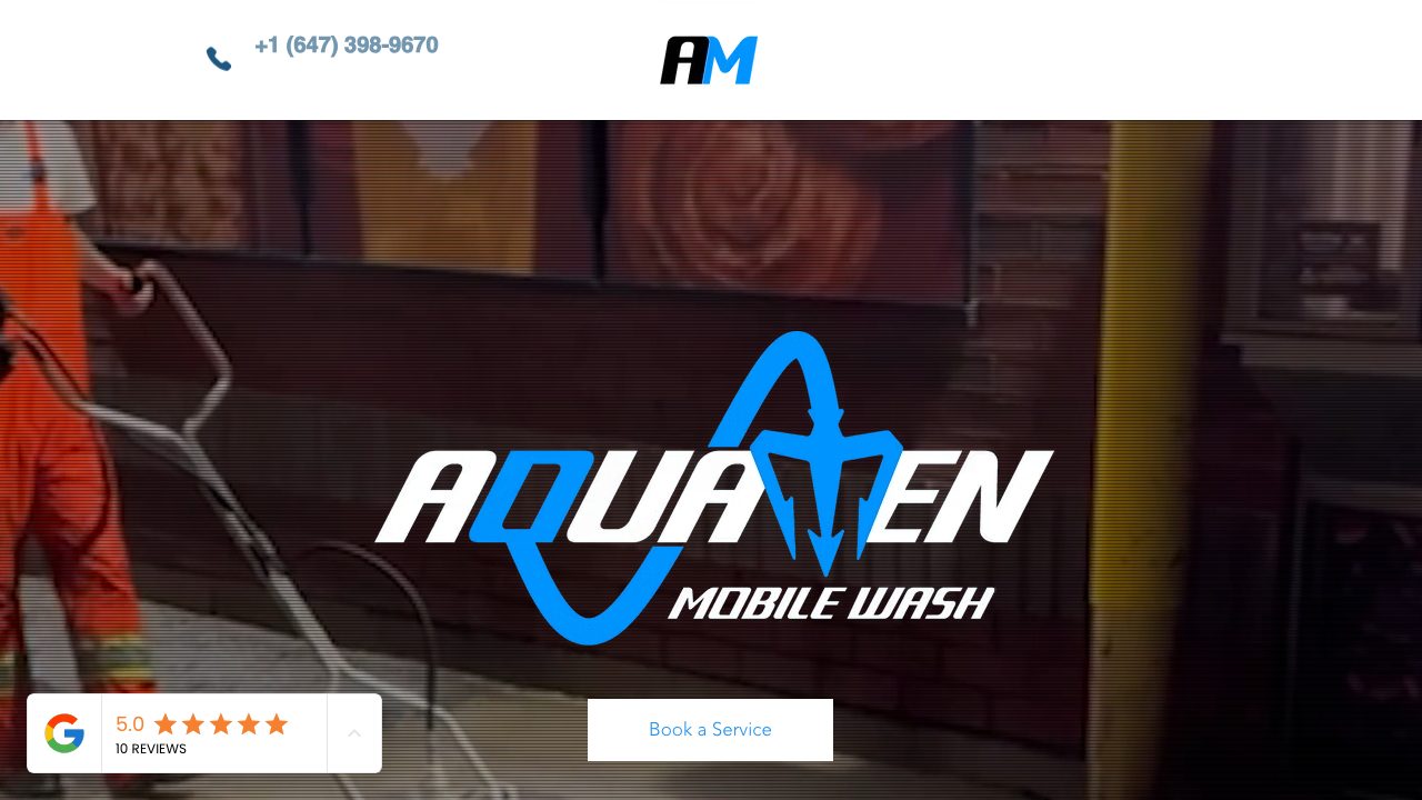 Aquamen Mobile Wash | Pressure Washing Services website