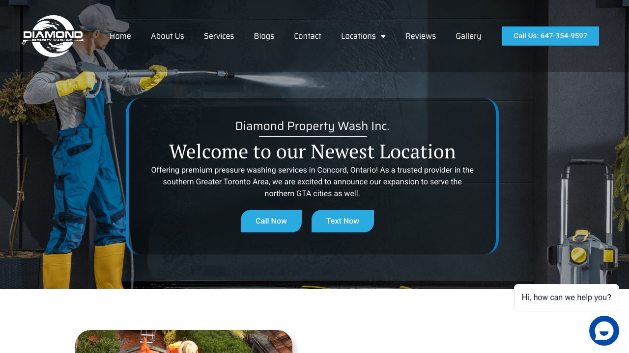 Diamond Property Wash Inc website