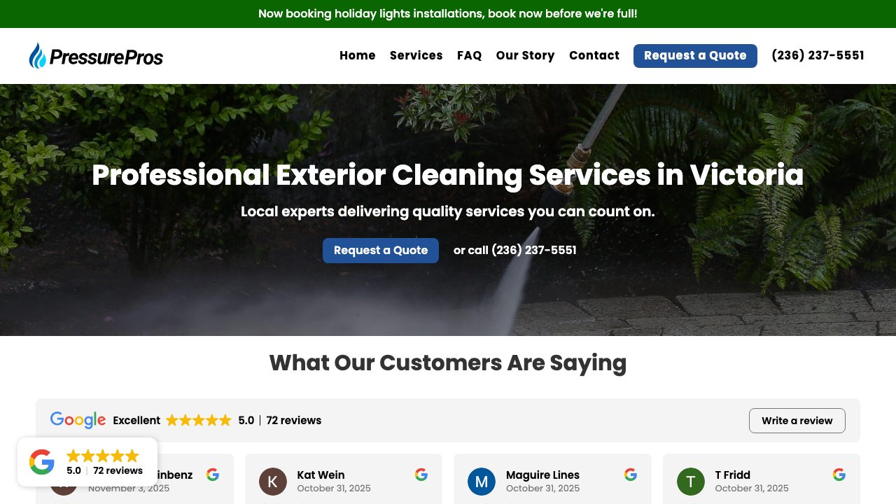 PressurePros website