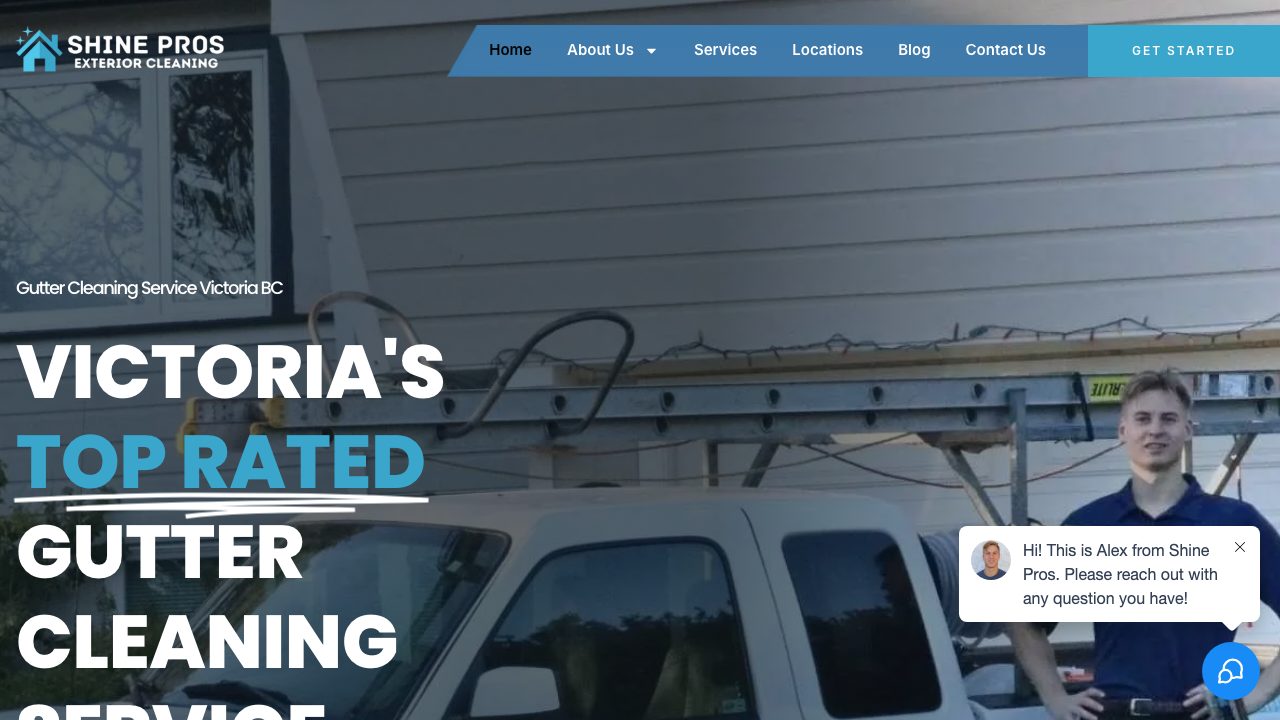 Shine Pros Window, Gutter & Roof Cleaning website
