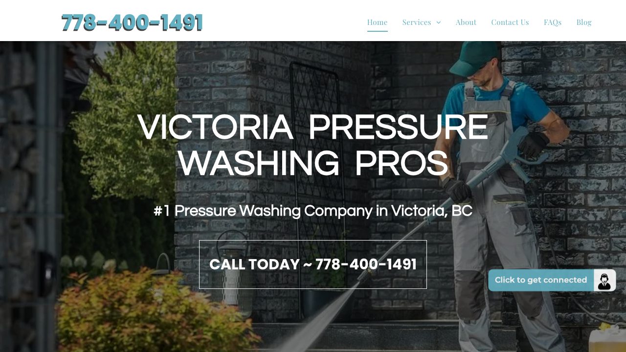 Victoria Pressure Washing Pros website
