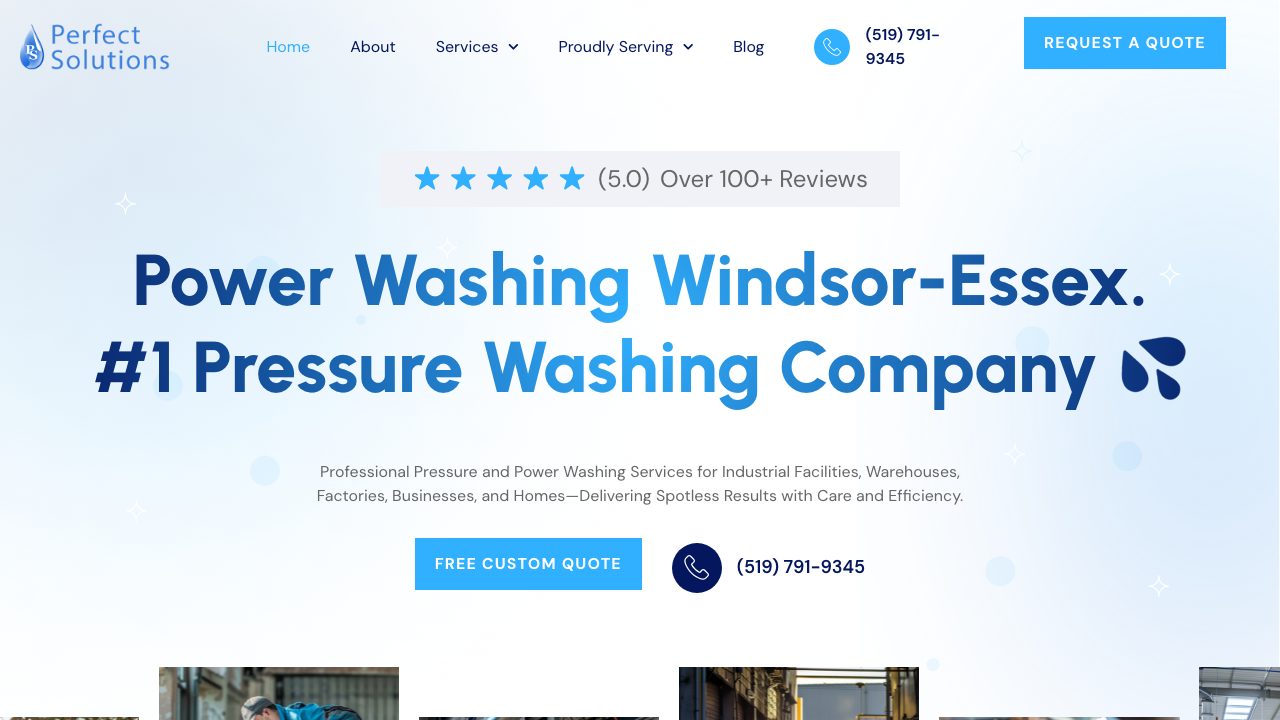 Perfect Solutions Power Washing Windsor (Pressure Washing, Awnings, Residential, and Commercial) website