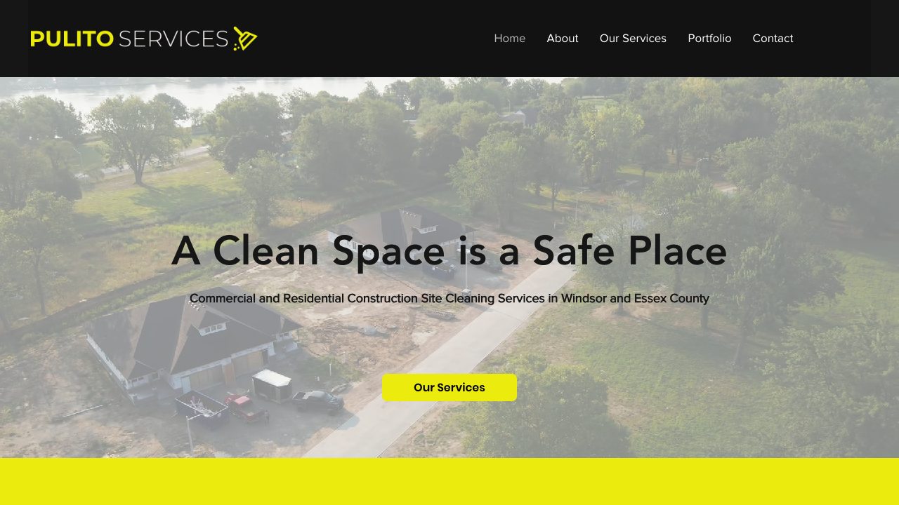 Pulito Services website