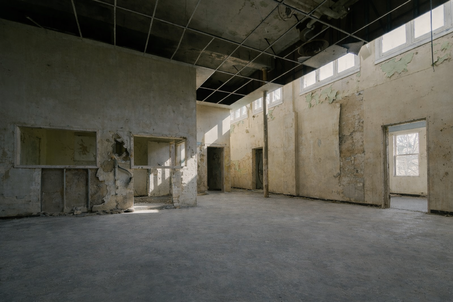 Après l'enlèvement de graffiti